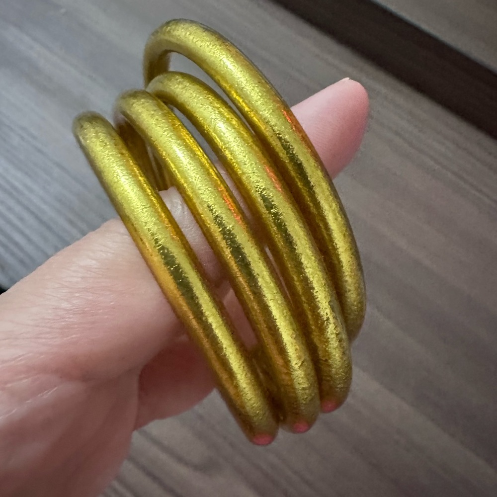 GOLD ALL WEATHER BANGLES® (AWB®) - SERENITY PRAYER ***(ONLY 4ea)***